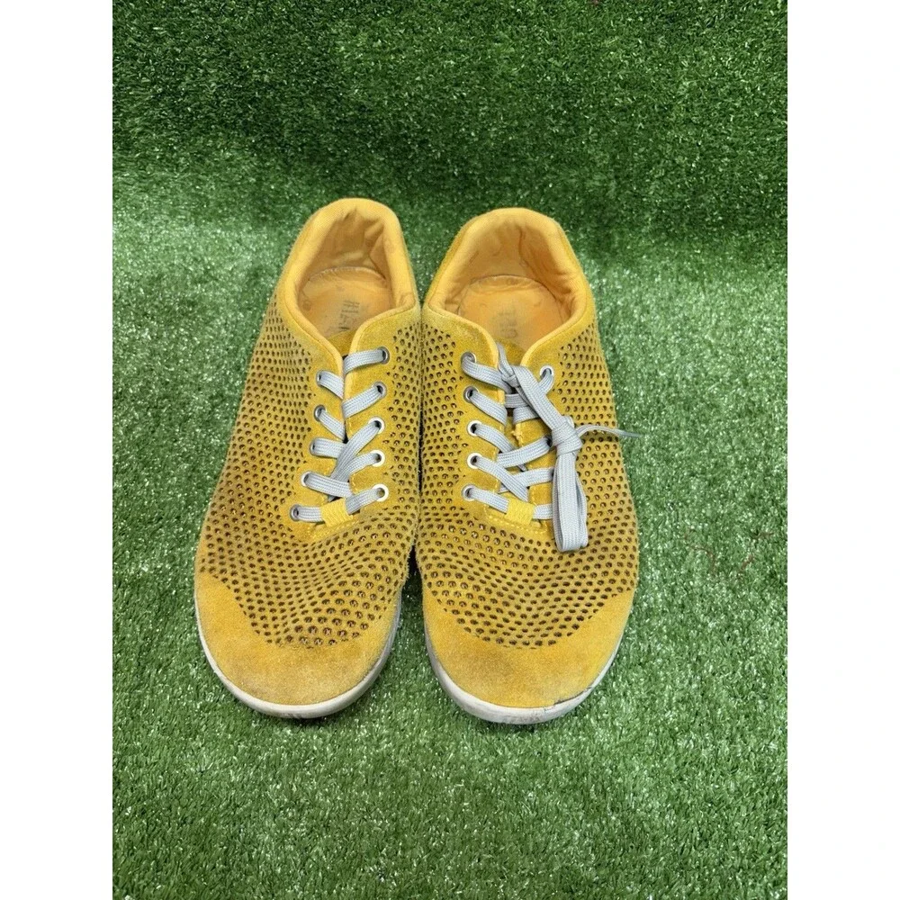 NOBULL Suede Perforated CrossFit Trainers Mustard Yellow Size Men’s 13.5